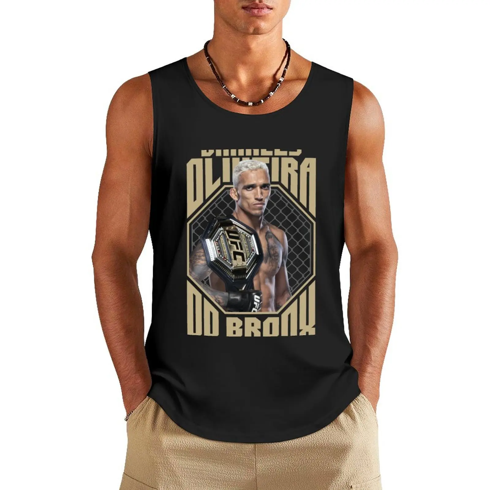 CHARLES OLIVEIRA Tank Top t shirts Sports clothing running shirt underwear sleeveless t-shirts for men
CHARLES OLIVEIRA Tank Top t shirts Sports clothing running shirt underwear sleeveless t-shirts for men