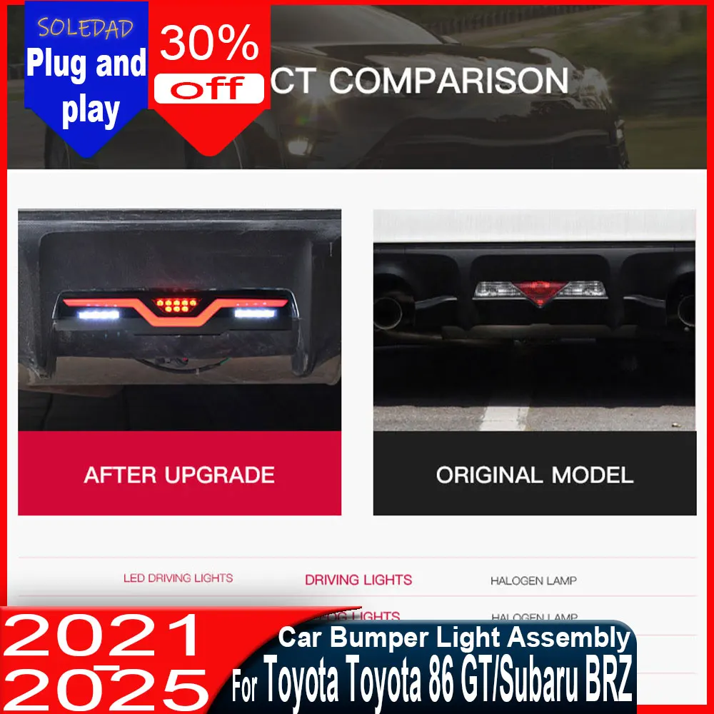 1 шт. Светодиодный стоп-сигнал в сборе для бампера Toyota GR86 / Subaru BRZ 2021-2026 (GT86), аксессуар
1 шт. Светодиодный стоп-сигнал в сборе для бампера Toyota GR86 / Subaru BRZ 2021-2026 (GT86), аксессуар