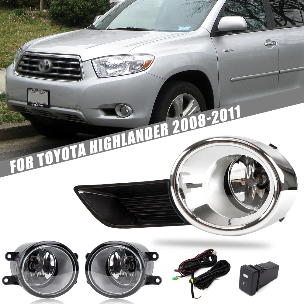 Front Bumper Fog Lamp Upgrade Kit For FOR Toyota Highlander 2008 2009 2010 2011 Version Additional Foglight Set Switch + Wiring
Front Bumper Fog Lamp Upgrade Kit For FOR Toyota Highlander 2008 2009 2010 2011 Version Additional Foglight Set Switch + Wiring