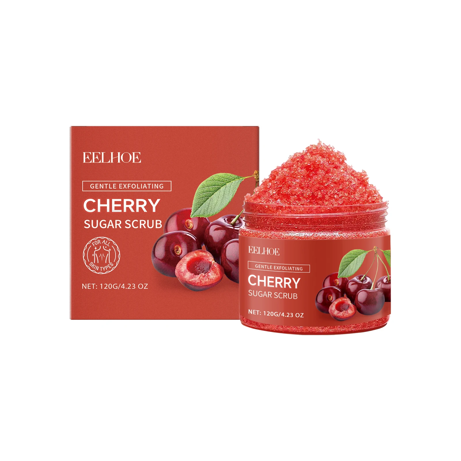 Cherry Sugar Body Scrub Gently Exfoliates, Cleanses, Moisturizes, Moisturizes, and Nourishes Body Care
Cherry Sugar Body Scrub Gently Exfoliates, Cleanses, Moisturizes, Moisturizes, and Nourishes Body Care