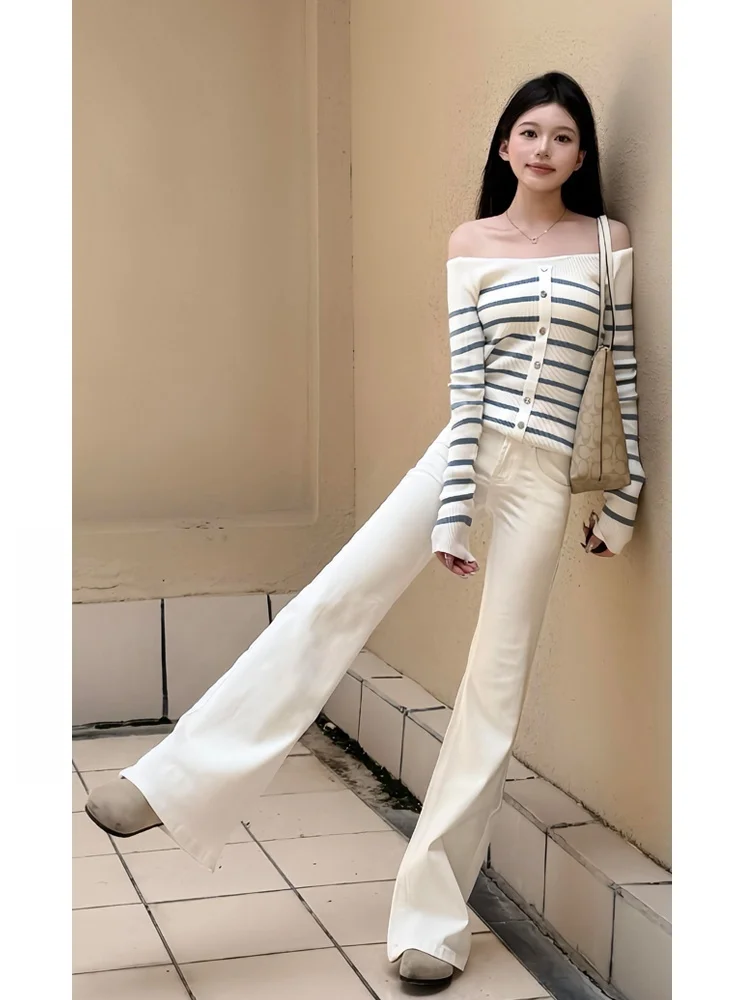 Прямые джинсы с высокой талией Thiened Fce на подкладке, женские осенне-зимние утягивающие эластичные расклешенные брюки больших размеров
Прямые джинсы с высокой талией Thiened Fce на подкладке, женские осенне-зимние утягивающие эластичные расклешенные брюки больших размеров