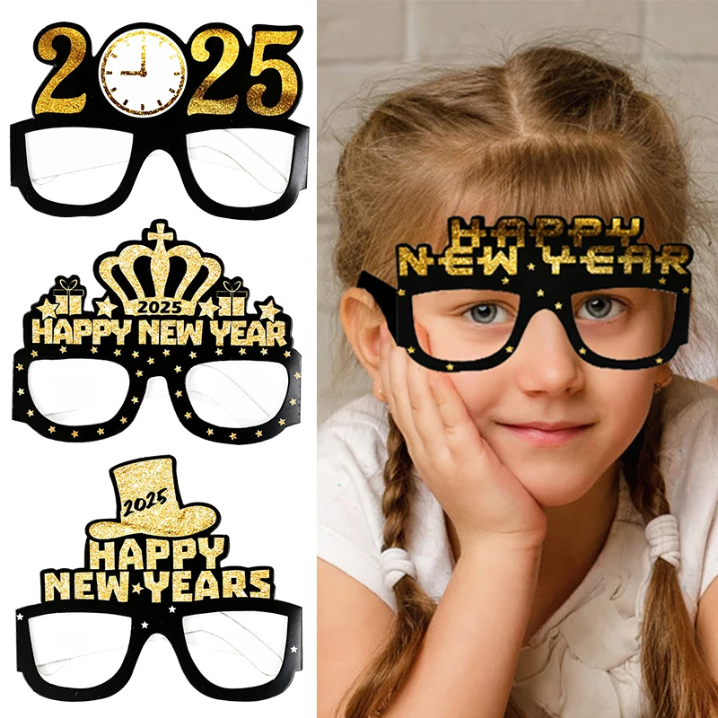6pcs Happy New Year Paper Glasses 2025 Eyeglasses Frame Photo Booth Props Christmas Party Gifts New Year's Eve Party Decoration
6pcs Happy New Year Paper Glasses 2025 Eyeglasses Frame Photo Booth Props Christmas Party Gifts New Year's Eve Party Decoration
