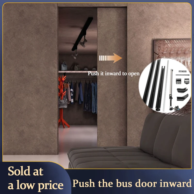 Hidden Push Invisible Sliding Door Track Heavy Duty Space Saving Smooth Bus Rail System Hardware For Wardrobe Closet Partition
Hidden Push Invisible Sliding Door Track Heavy Duty Space Saving Smooth Bus Rail System Hardware For Wardrobe Closet Partition