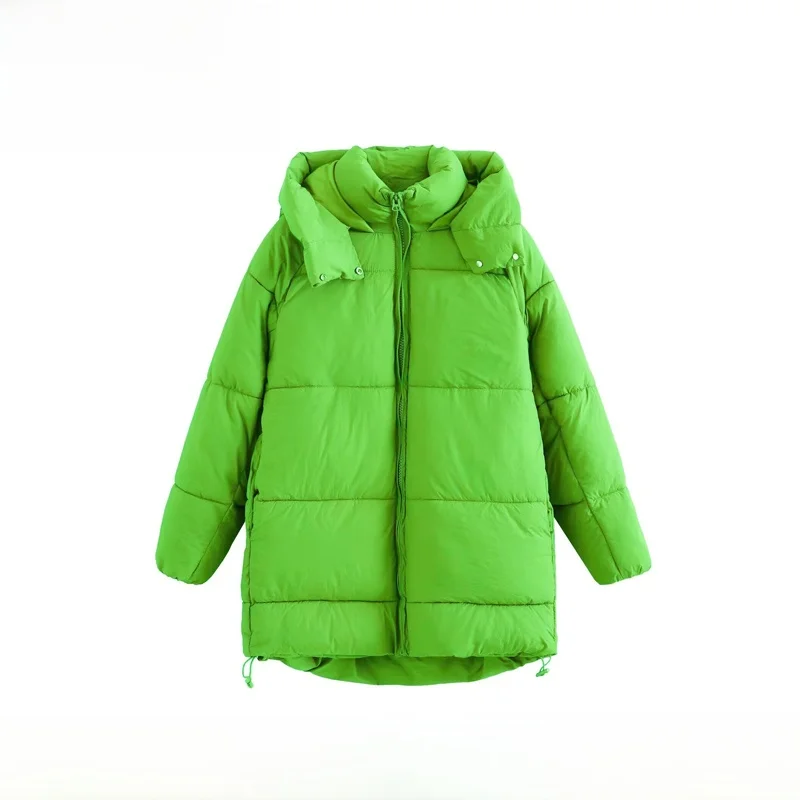 EVEA New Women's Fashionable Cotton Coat Autumn Winter Long Sleeve Zipper Closure Hooded Mid-Length Commute Style Outerwear
EVEA New Women's Fashionable Cotton Coat Autumn Winter Long Sleeve Zipper Closure Hooded Mid-Length Commute Style Outerwear
