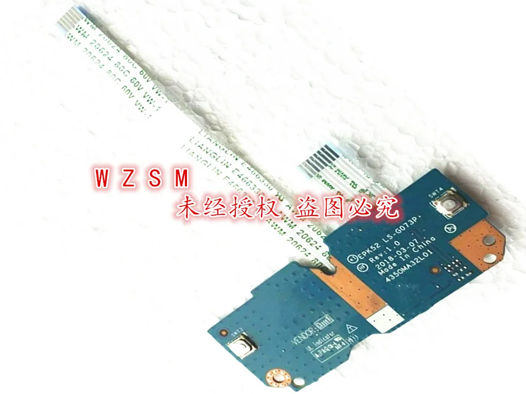 1PCS-3PCS NEW For HP Pavilion 15-DA 15-DB Touchpad Mouse Button Board W/Cable LS-G073P
1PCS-3PCS NEW For HP Pavilion 15-DA 15-DB Touchpad Mouse Button Board W/Cable LS-G073P