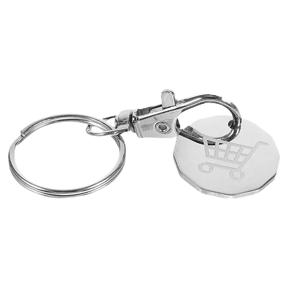 Key Ring Hoop Cart Token Go Shopping Holder Silver Stainless Steel Men and Women
Key Ring Hoop Cart Token Go Shopping Holder Silver Stainless Steel Men and Women
