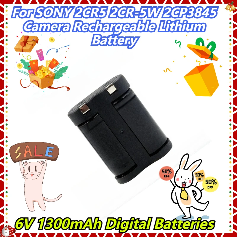 6V 1300mAh Digital Batteries For SONY 2CR5 2CR-5W 2CP3845 Camera Rechargeable Lithium Battery
6V 1300mAh Digital Batteries For SONY 2CR5 2CR-5W 2CP3845 Camera Rechargeable Lithium Battery