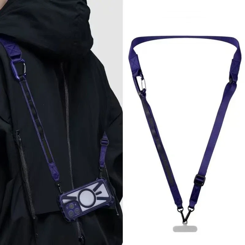 Purple Nylon Functional Phone Shoulder Strap Long Chain Mobile Phone Straps for IPhone Lanyard Bracelet for Samsung Galaxy
Purple Nylon Functional Phone Shoulder Strap Long Chain Mobile Phone Straps for IPhone Lanyard Bracelet for Samsung Galaxy