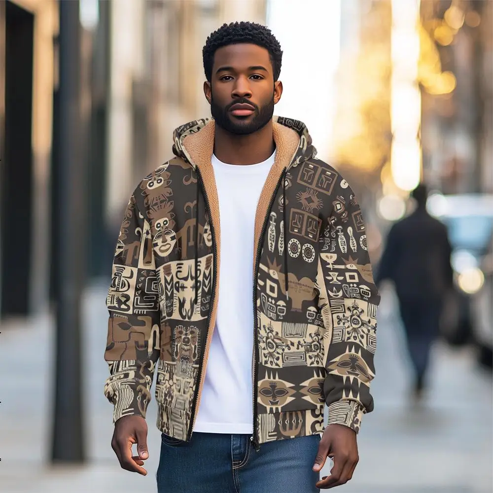 Warm and Cozy Men's Fleece Lined Cardigan Jacket with Zipper Closure for Autumn and Winter
Warm and Cozy Men's Fleece Lined Cardigan Jacket with Zipper Closure for Autumn and Winter