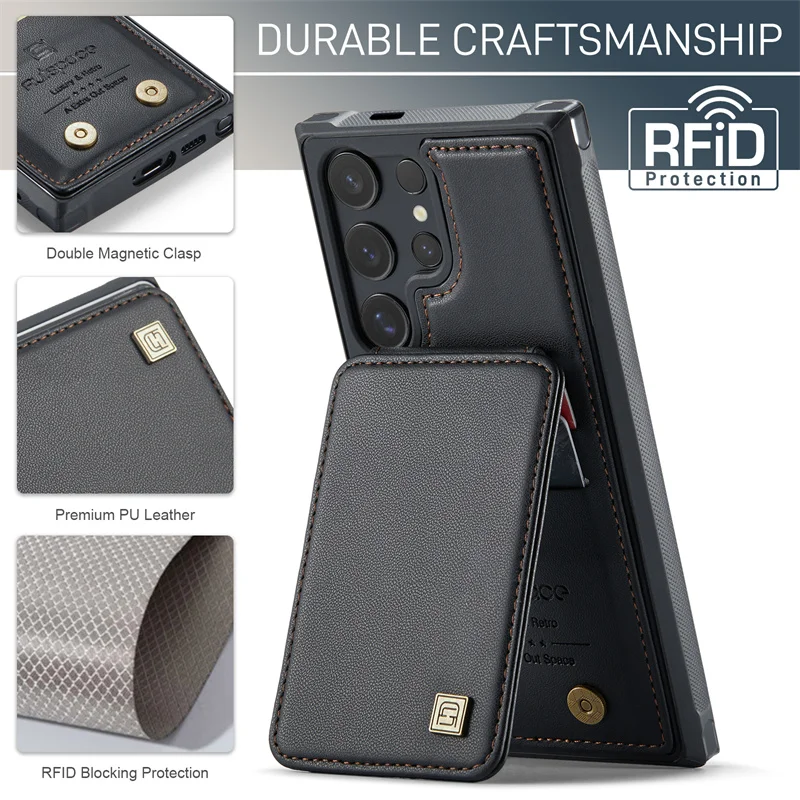 Vertical Cards Solt Wallet PU Leather Phone Case For Samsung Galaxy S21 S22 S23 S24 S25 Ultra Plus FE Magnetic Stand Shock Cover
Vertical Cards Solt Wallet PU Leather Phone Case For Samsung Galaxy S21 S22 S23 S24 S25 Ultra Plus FE Magnetic Stand Shock Cover