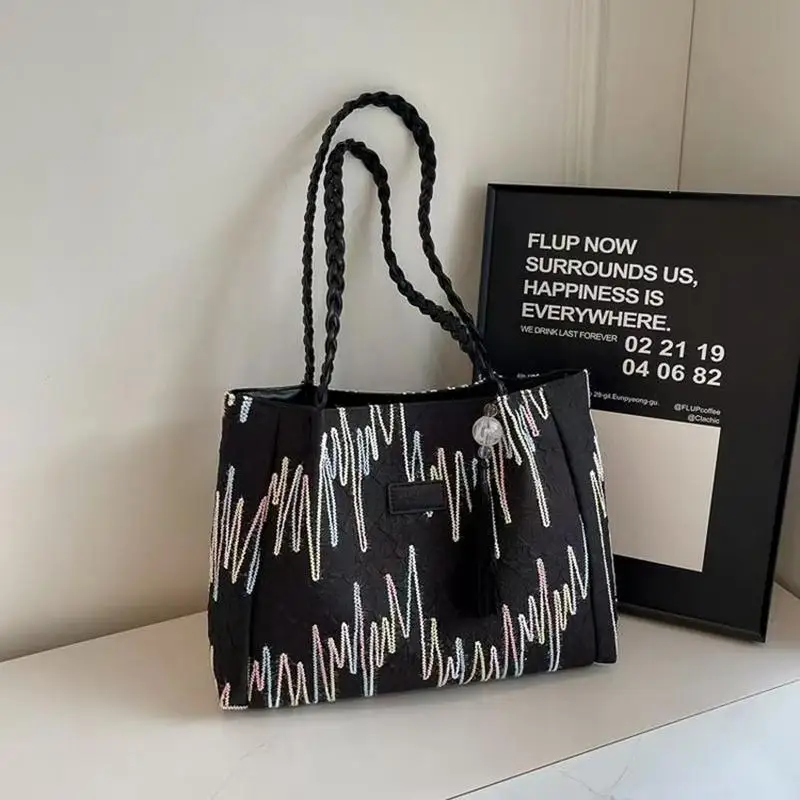 2025 Women's summer large capacity shoulder tote bag casual canvas plaid commuting elegant square one-shoulder commuting bag
2025 Women's summer large capacity shoulder tote bag casual canvas plaid commuting elegant square one-shoulder commuting bag