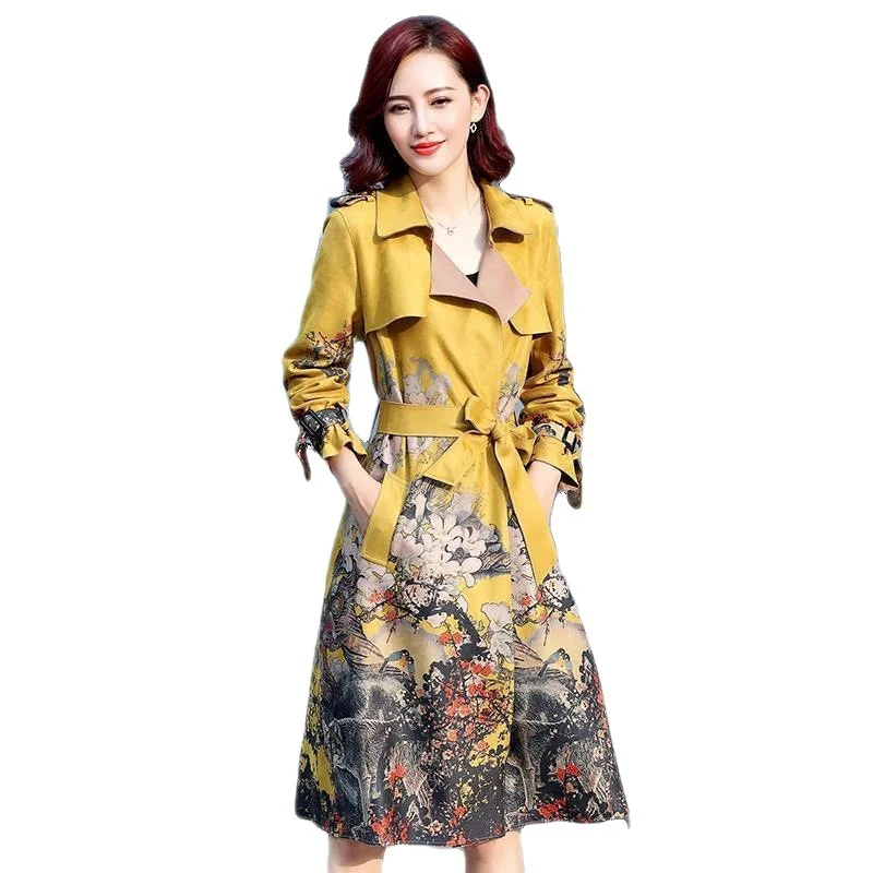 Autumn Spring New Style Women's Mid-Length Fashion Deerskin Velvet Trench Coat Female Windbreaker
Autumn Spring New Style Women's Mid-Length Fashion Deerskin Velvet Trench Coat Female Windbreaker