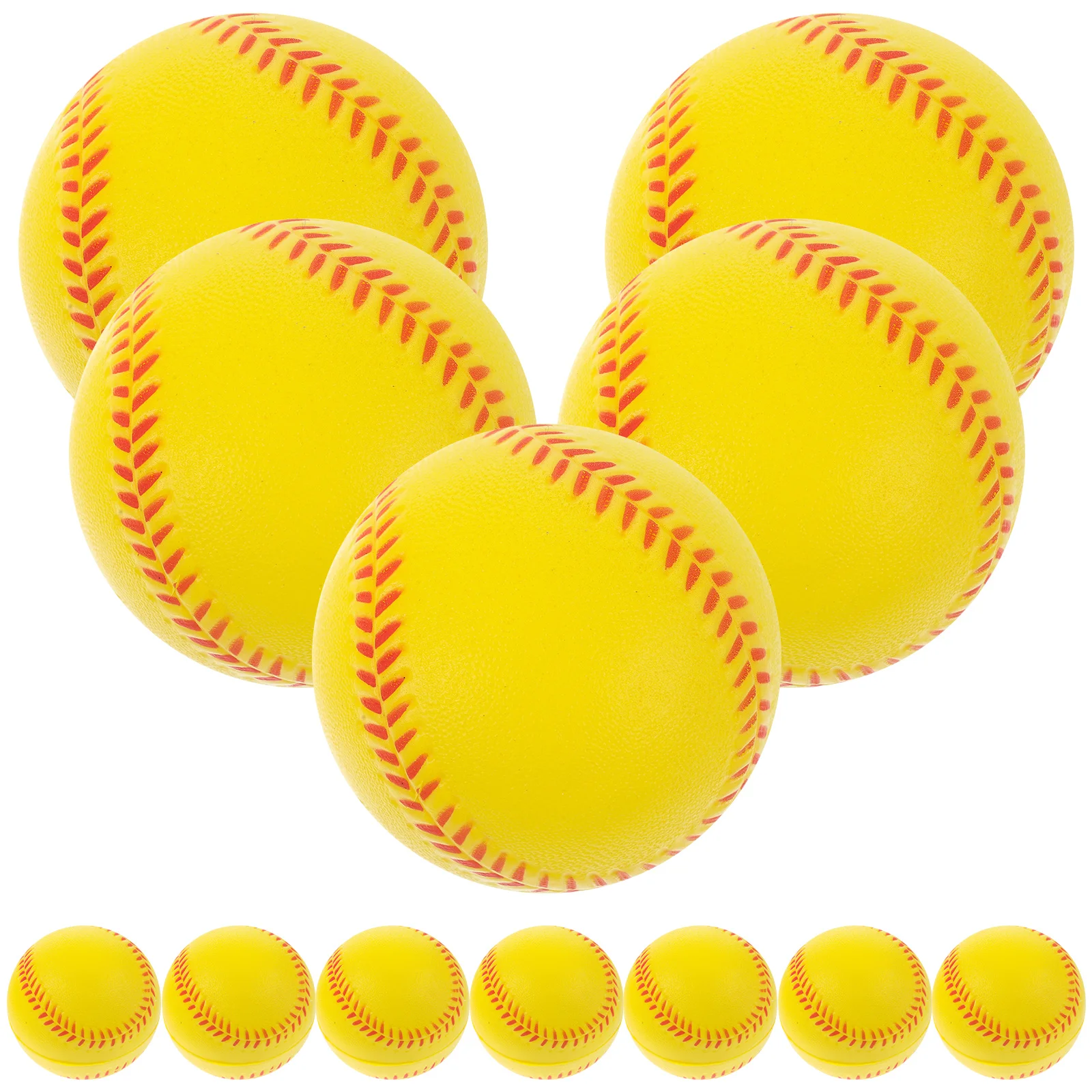 12pcs Soft Baseball PU Training Balls Yellow Elastic Safe Multi Functional Sports Balls Indoor Outdoor Use Pressure
12pcs Soft Baseball PU Training Balls Yellow Elastic Safe Multi Functional Sports Balls Indoor Outdoor Use Pressure