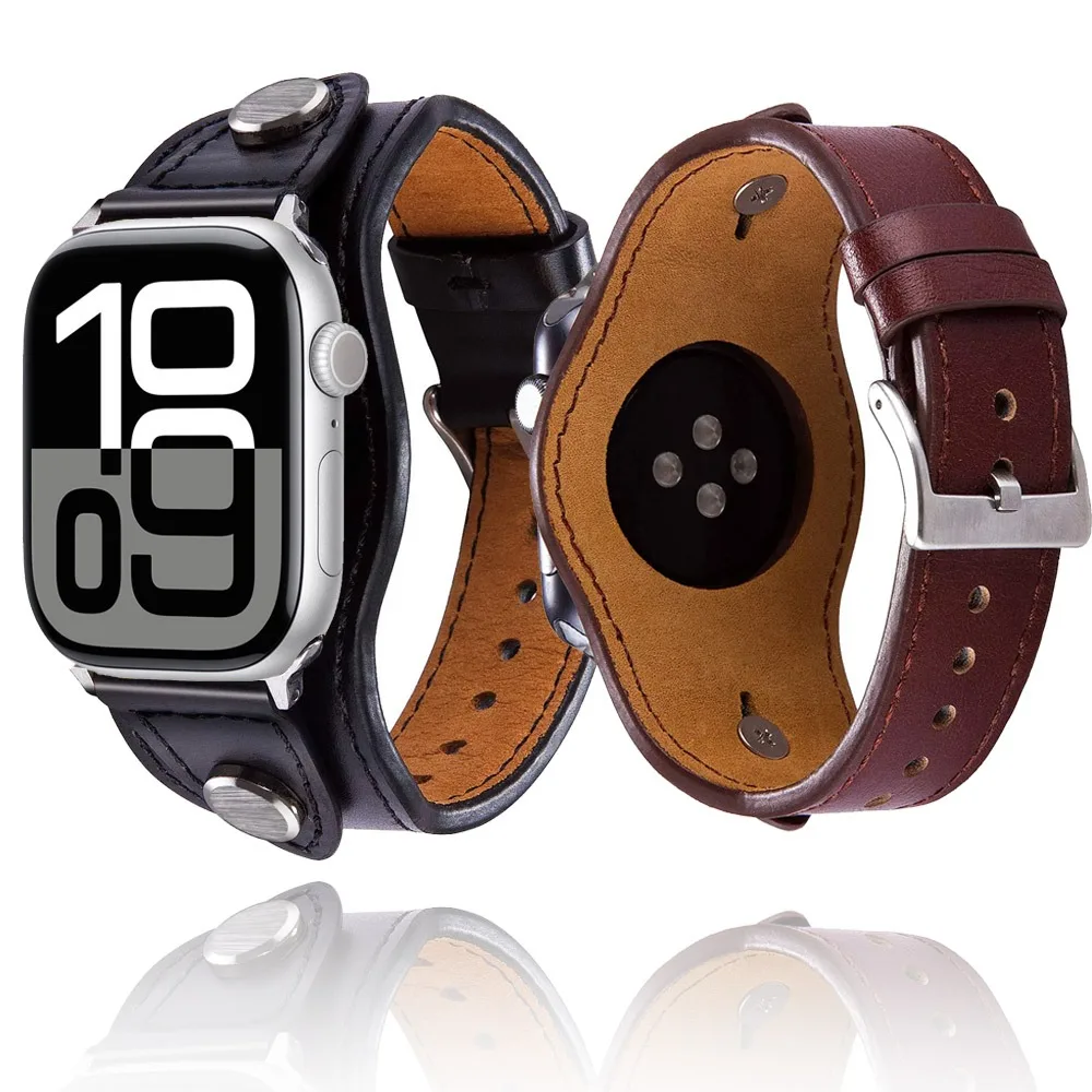 Leather Strap Compatible with Apple Watch Band Ultra 49mm 10 42mm 46mm 9 8 7 45mm 41mm Breathable Band for Iwatch 6 5 4 SE Belt
Leather Strap Compatible with Apple Watch Band Ultra 49mm 10 42mm 46mm 9 8 7 45mm 41mm Breathable Band for Iwatch 6 5 4 SE Belt