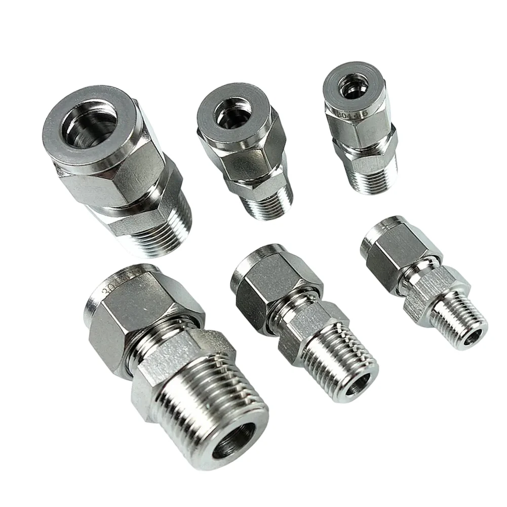 Compression Fitting Male Connector Made of Stainless Steel 304 for Tubes with OD NPT Flexible for Multiple Applications
Compression Fitting Male Connector Made of Stainless Steel 304 for Tubes with OD NPT Flexible for Multiple Applications