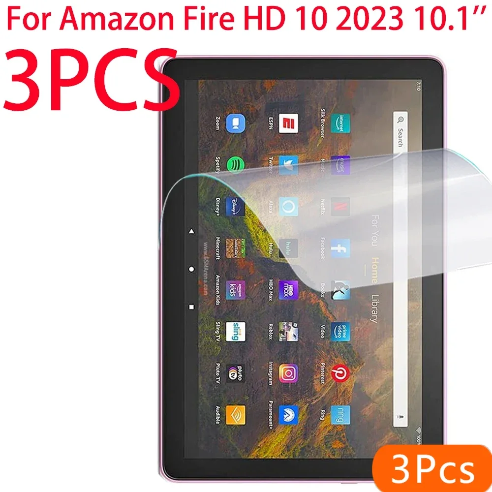 3 Packs PET Soft Film Screen Protector For All-new Amazon Fire HD 10 2023 10.1 inch Tablet Protective Film For Fire HD 10 2023
3 Packs PET Soft Film Screen Protector For All-new Amazon Fire HD 10 2023 10.1 inch Tablet Protective Film For Fire HD 10 2023