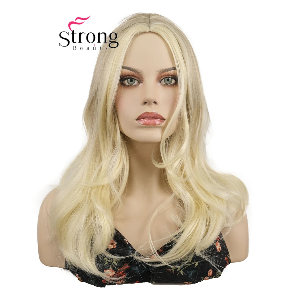 StrongBeauty Длинный светлый женский синтетический парик с центральной частью, многослойная прическа, полные парики
StrongBeauty Длинный светлый женский синтетический парик с центральной частью, многослойная прическа, полные парики