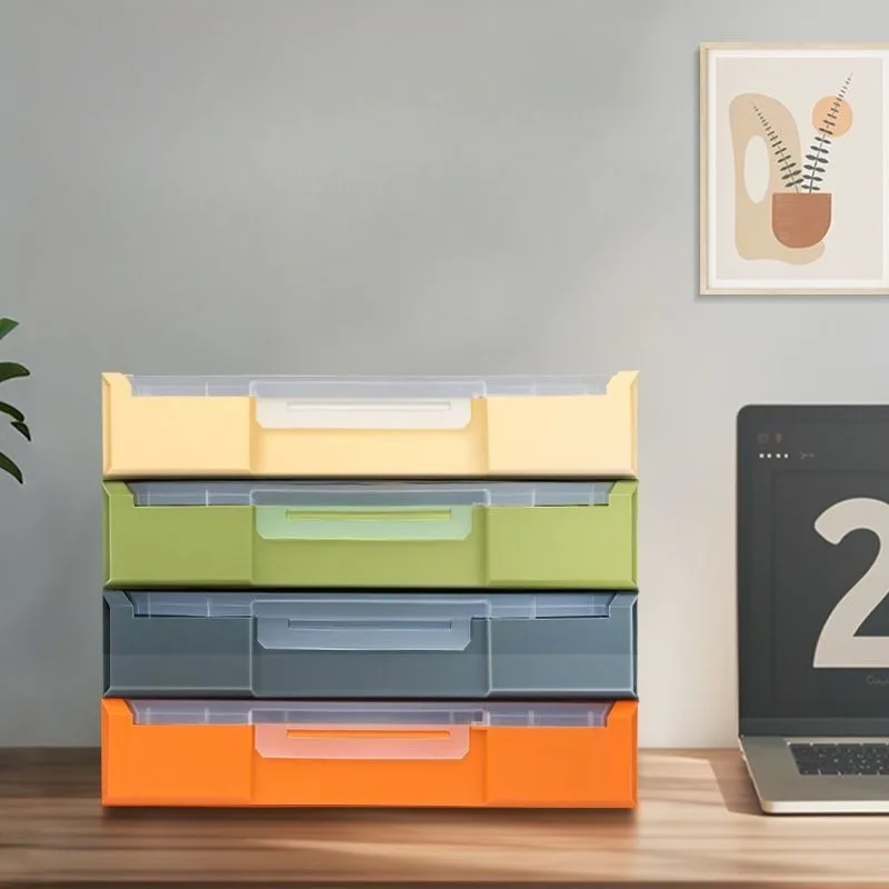 Multi-functional Stackable Tool Box Household Hardware Parts Storage Tool Box Portable Dust Prevention Impact-resistant Boxes