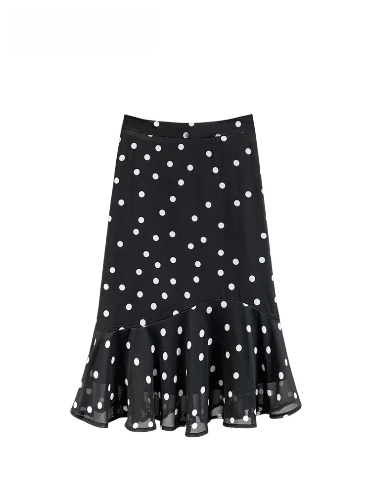 High Waist Polka Dot Midi Skirt for plus Size Women Summer New Style CaraCLUB Conceal Meat Slimming Design Sensation Skirt
High Waist Polka Dot Midi Skirt for plus Size Women Summer New Style CaraCLUB Conceal Meat Slimming Design Sensation Skirt