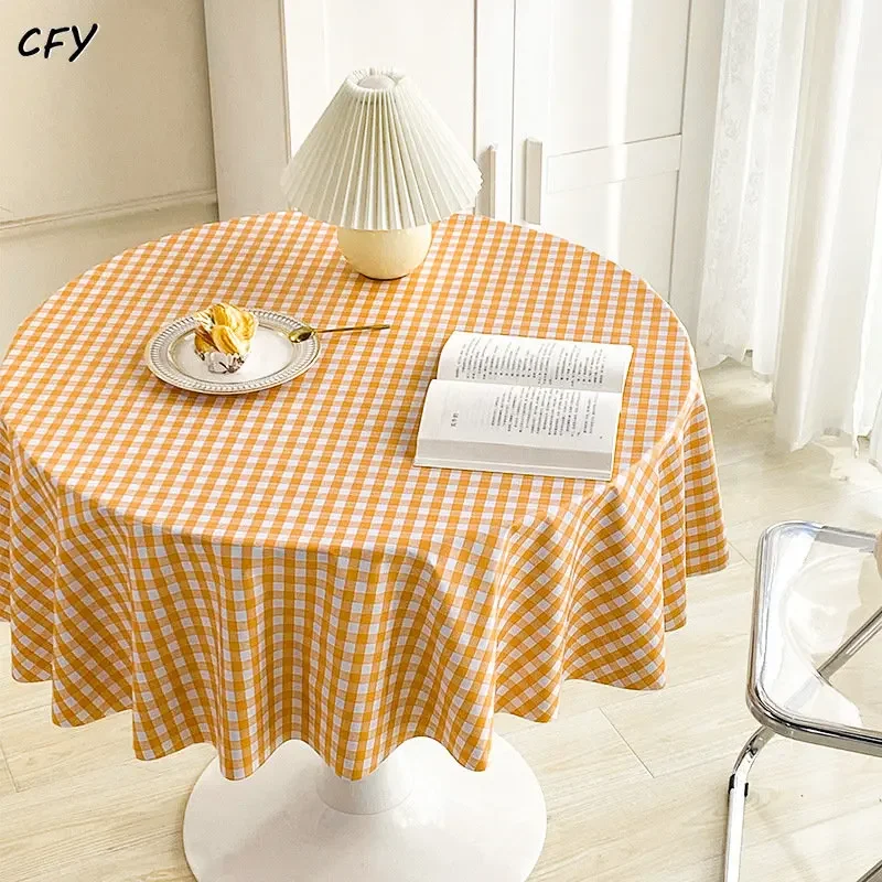 America PVC Waterproof Antifouling Round Tablecloth Pastoral Plaid Restaurant Tablecloth Table Cover Round Table Cloth
America PVC Waterproof Antifouling Round Tablecloth Pastoral Plaid Restaurant Tablecloth Table Cover Round Table Cloth
