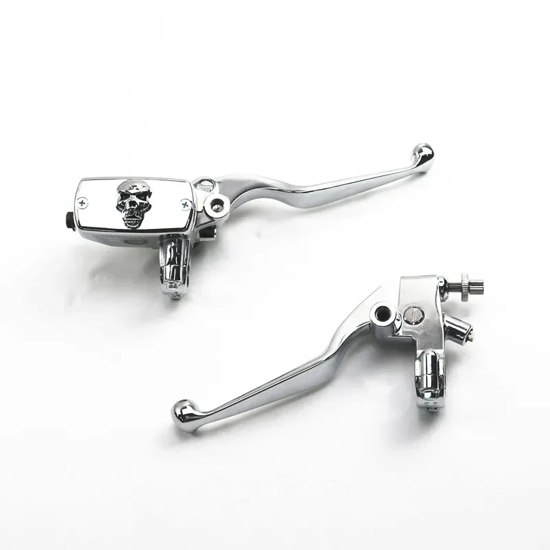 Chrome 7/8" 22mm Handlebar Skull Reservoir Brake Clutch Lever Motorcycle Cruiser
Chrome 7/8" 22mm Handlebar Skull Reservoir Brake Clutch Lever Motorcycle Cruiser