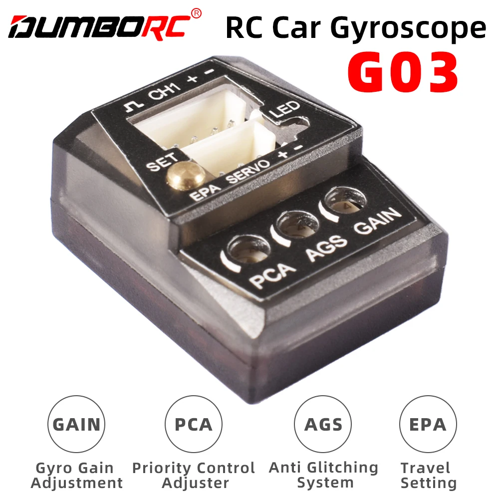 DUMBORC Gyro G03 G02 Automatic Stability Control Gyroscope for RC Vehicle Upgrade Parts
DUMBORC Gyro G03 G02 Automatic Stability Control Gyroscope for RC Vehicle Upgrade Parts