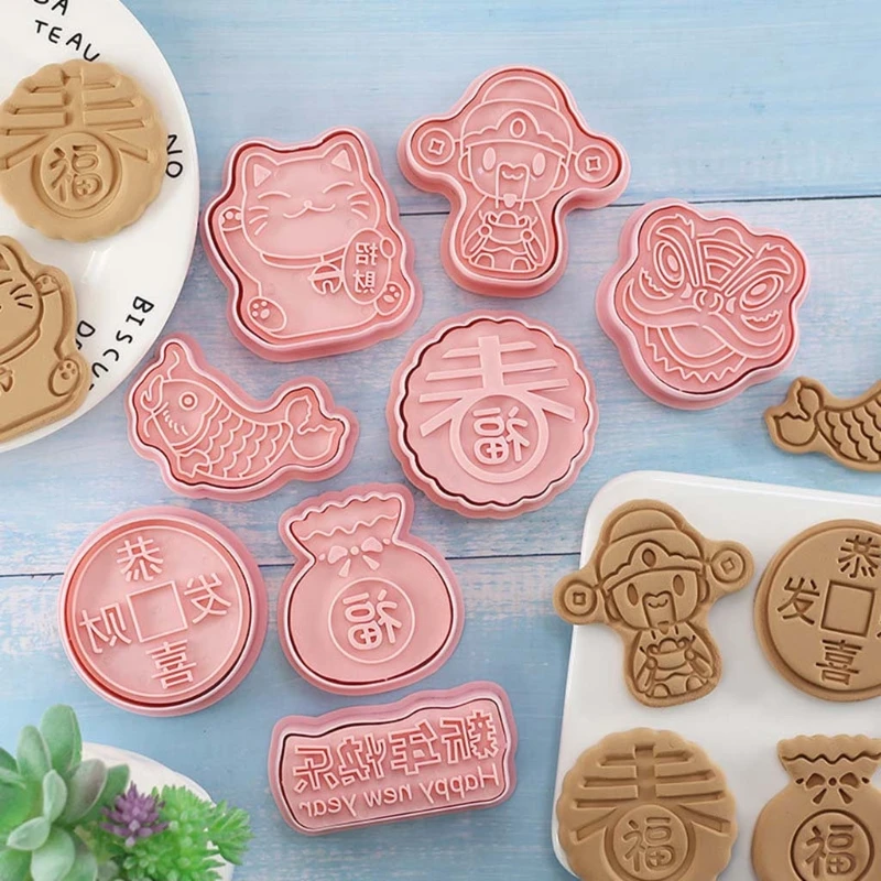 8 Pack Spring Festival Design Cookie Cutter Set Cookie Dessert Fondant Biscuit Cutter Plastic Cookie Cutters Tool Drop Shipping
8 Pack Spring Festival Design Cookie Cutter Set Cookie Dessert Fondant Biscuit Cutter Plastic Cookie Cutters Tool Drop Shipping