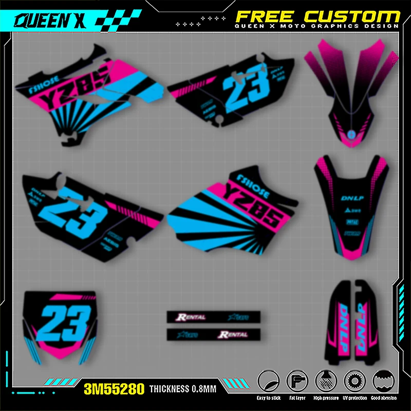 Queen X MOTOR Cusotm Team Motorcycle Graphics Decal Stickers Kits For YAMAHA YZ85 2015 2016 2017 2018 2019 2020 2021 009
Queen X MOTOR Cusotm Team Motorcycle Graphics Decal Stickers Kits For YAMAHA YZ85 2015 2016 2017 2018 2019 2020 2021 009