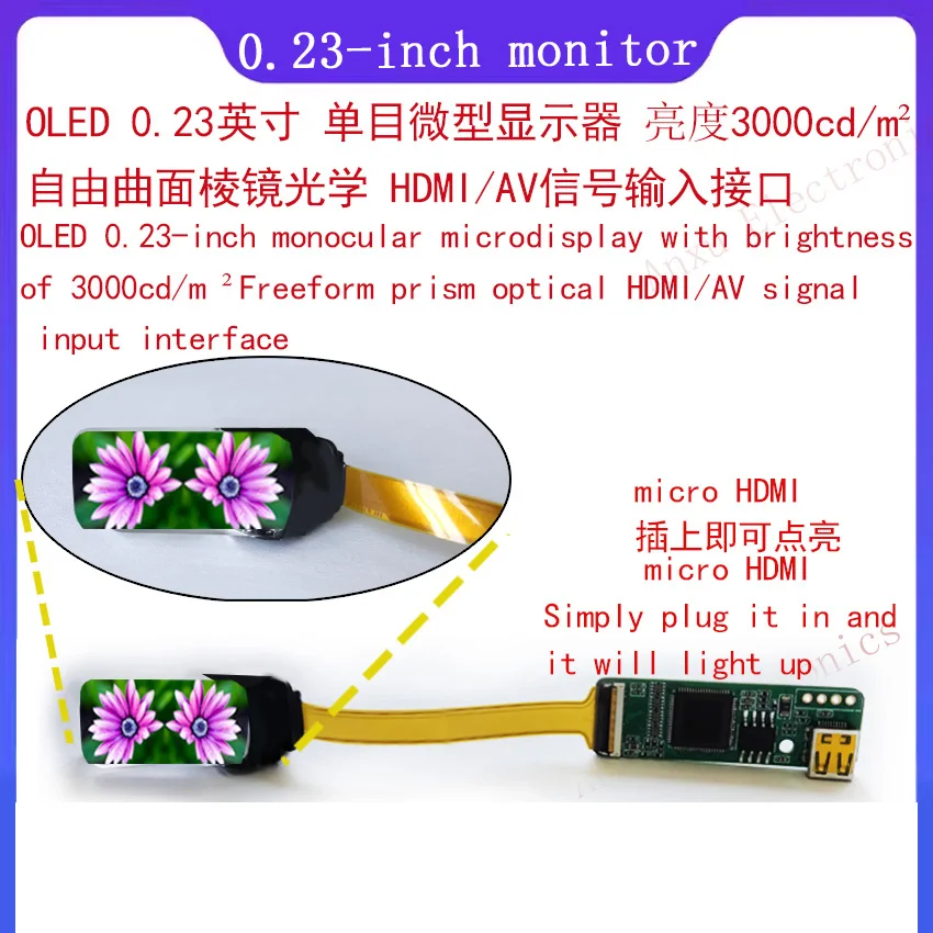 0.23 - inch Riding Fire - fighting Intelligent Head - mounted Motorcycle Helmet HUD (Head - Up Display) Module
0.23 - inch Riding Fire - fighting Intelligent Head - mounted Motorcycle Helmet HUD (Head - Up Display) Module