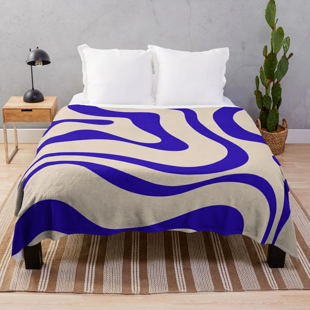 Retro Modern Liquid Swirl Abstract Pattern Square in Cobalt Blue Throw Blanket Hairys Luxury St Flannel Blankets
Retro Modern Liquid Swirl Abstract Pattern Square in Cobalt Blue Throw Blanket Hairys Luxury St Flannel Blankets