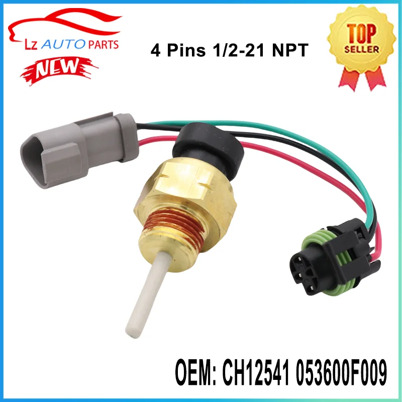 Coolant Temperature Level Switch Sensor Sender CH12541 053600F009 1/2-21NPT for Perkins Engine 2306 2506 2806 0193-0568 4P54448
Coolant Temperature Level Switch Sensor Sender CH12541 053600F009 1/2-21NPT for Perkins Engine 2306 2506 2806 0193-0568 4P54448