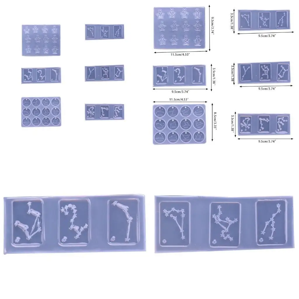 E8BD Constellation Silicone Mold with Holes Mirror Crystal Epoxy Mould DIY Jewelry Accessories Tools Equipments Resin Molds
E8BD Constellation Silicone Mold with Holes Mirror Crystal Epoxy Mould DIY Jewelry Accessories Tools Equipments Resin Molds