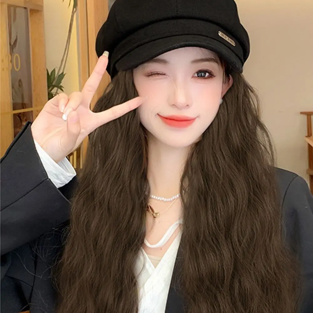 Осень-зима с вьющимися волосами, берет, шапка с париком, теплый парик, шляпа французского художника, повседневный парик, простая шапка для женщин
Осень-зима с вьющимися волосами, берет, шапка с париком, теплый парик, шляпа французского художника, повседневный парик, простая шапка для женщин