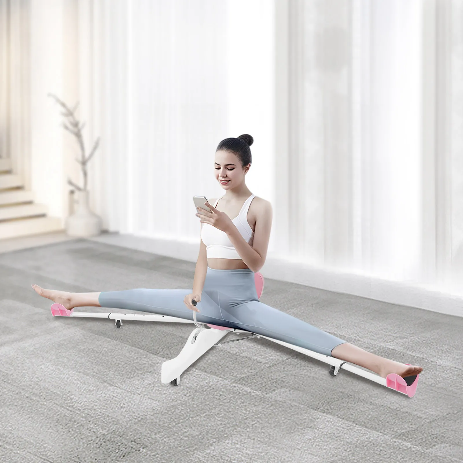 Тренажер для растяжки ног, тренажер для сплит-дэйвинга с утолщенной спинкой, нагрузка до 150 кг, для йоги, тренировки гибкости, домашнего спортзала
Тренажер для растяжки ног, тренажер для сплит-дэйвинга с утолщенной спинкой, нагрузка до 150 кг, для йоги, тренировки гибкости, домашнего спортзала