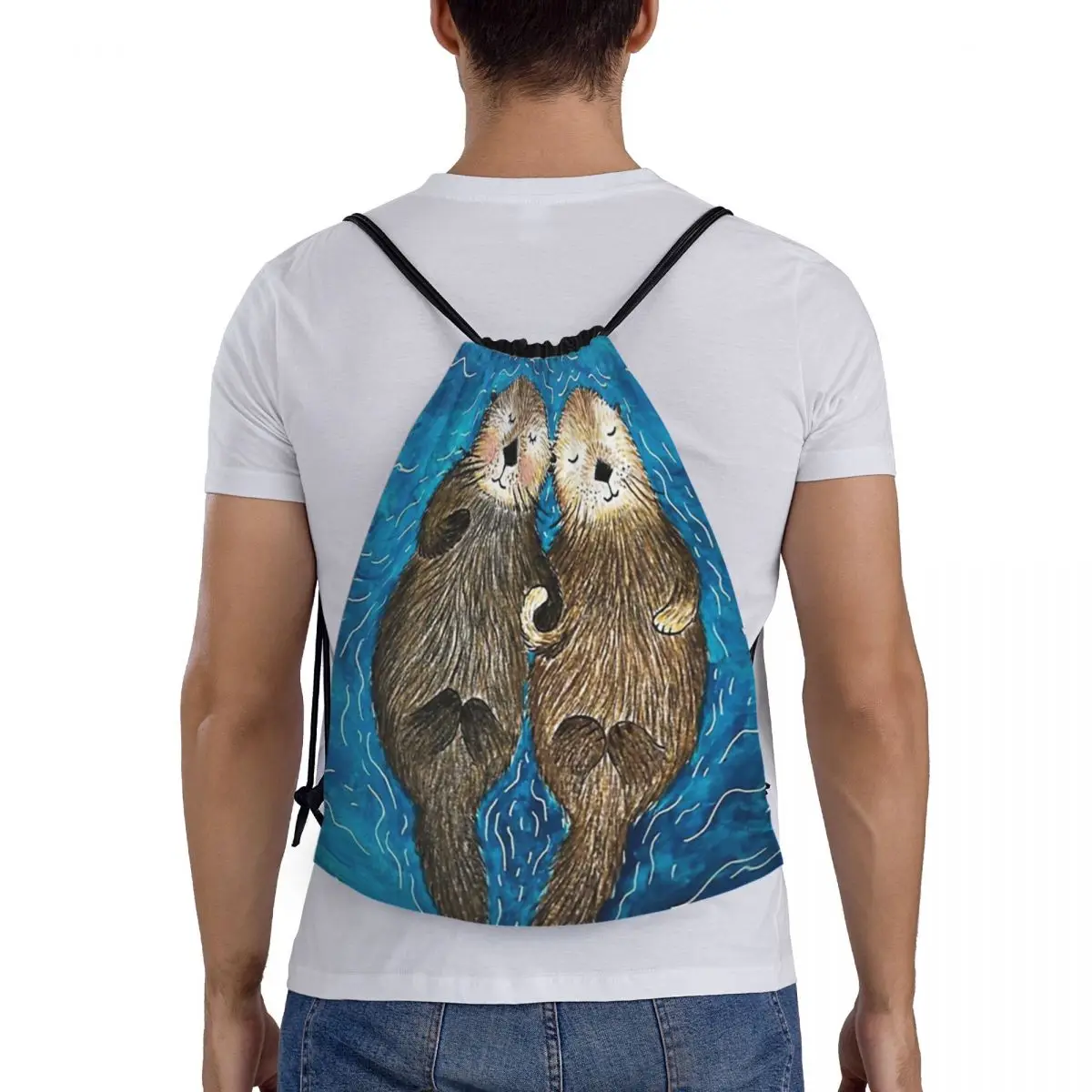 Otter CUTE SLEEP Backpacks Fashion Portable Drawstring Bags Sundries Bag Book Bags For Man Woman School
Otter CUTE SLEEP Backpacks Fashion Portable Drawstring Bags Sundries Bag Book Bags For Man Woman School