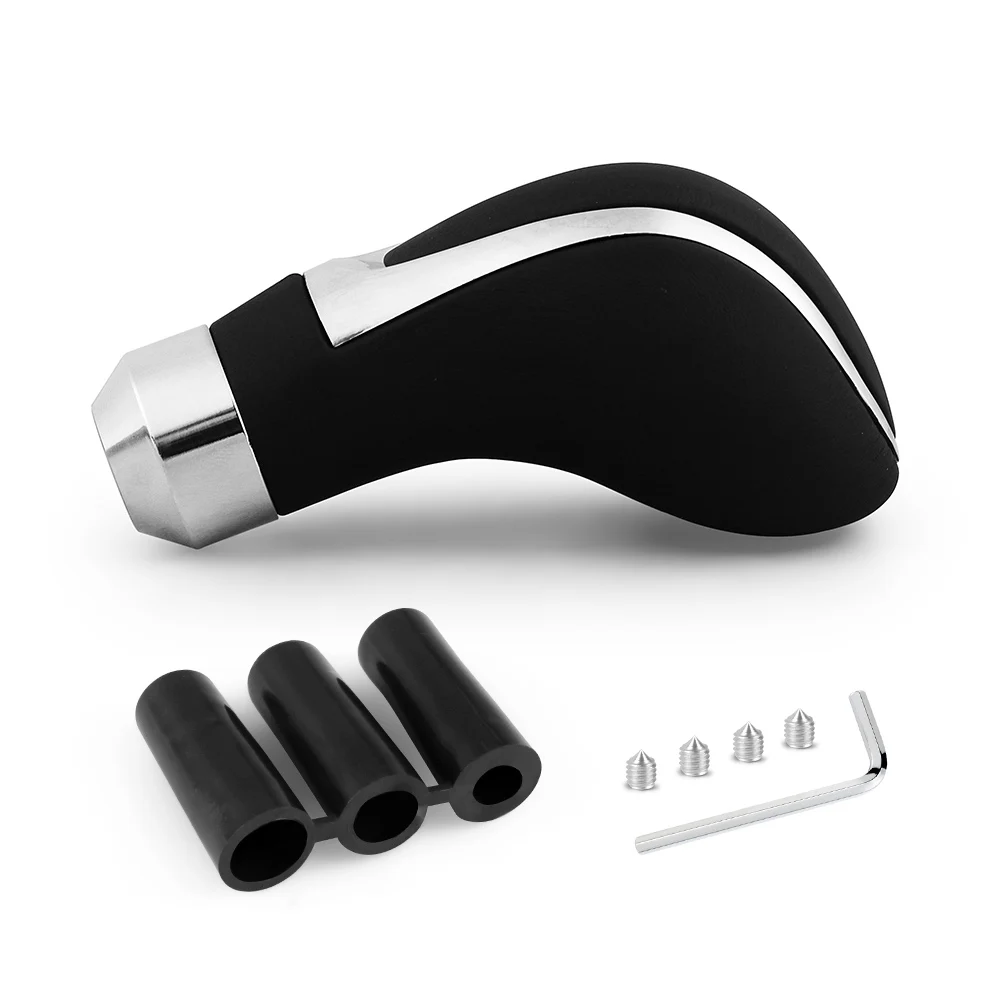 Universal PU Leather Gear Shift Knob, Manual Transmission Gear Stick Shifter Lever Completewith 3 Adapters
Universal PU Leather Gear Shift Knob, Manual Transmission Gear Stick Shifter Lever Completewith 3 Adapters