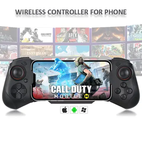 Controller wireless per PC Gamepad per Android/IOS Joystick telescopico per telefono cellulare Mocute060 Controllo Bluetooth per PUBG D3