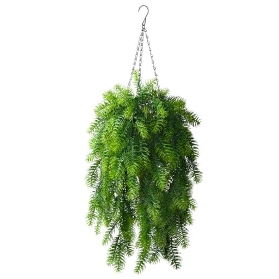 Artificial Faux Hanging Plants Basket for Spring Summer Outdoor Decoration Fake Pine Needles UV Resistant Look Real for Outside
Artificial Faux Hanging Plants Basket for Spring Summer Outdoor Decoration Fake Pine Needles UV Resistant Look Real for Outside