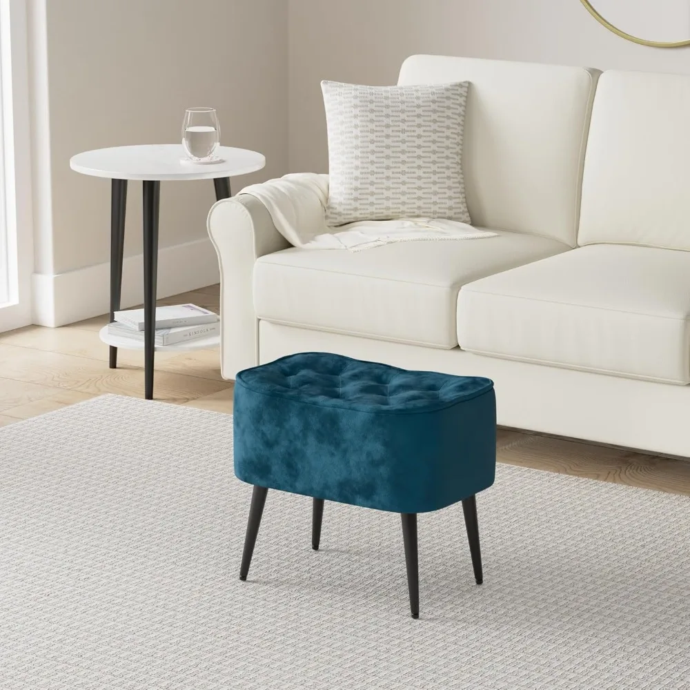 Tufted Curve Ottoman Velvet Foot Stool - Upholstered Padded Footrest for Living Room or Bedroom - Small Cushioned
Tufted Curve Ottoman Velvet Foot Stool - Upholstered Padded Footrest for Living Room or Bedroom - Small Cushioned