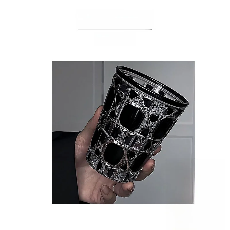Black Whiskey Glass Retro Diamond Pattern Crystal Glass Cup European Style Drinking Water Cup Vietri Mare Imported New Condition
Black Whiskey Glass Retro Diamond Pattern Crystal Glass Cup European Style Drinking Water Cup Vietri Mare Imported New Condition