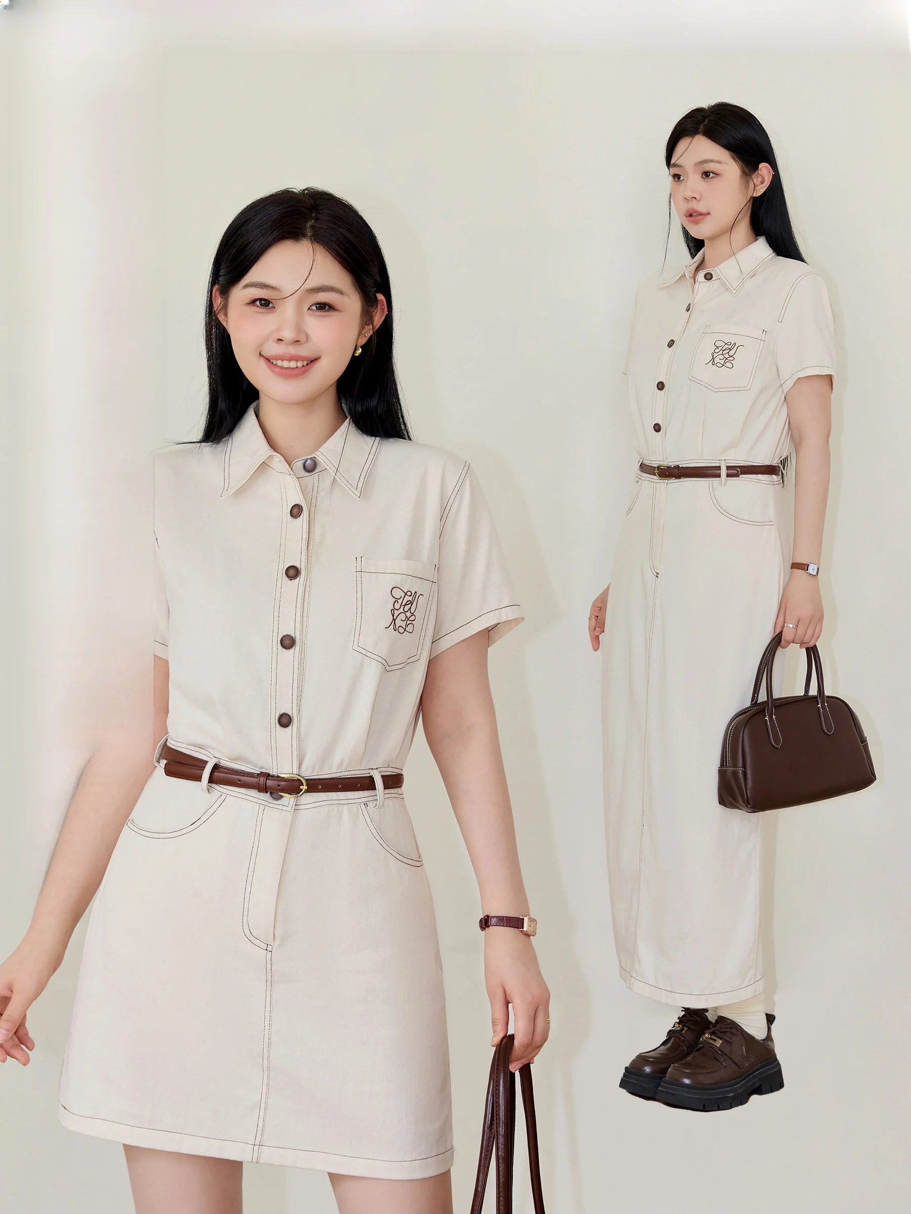 Платье-трапеция из винтажного денима Juxiu Studio Soft Workwear для полных женщин: сильные и независимые работницы в стиле рабочей одежды
Платье-трапеция из винтажного денима Juxiu Studio Soft Workwear для полных женщин: сильные и независимые работницы в стиле рабочей одежды