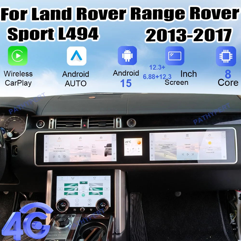 Трехэкранный интерактивный автомобильный радиоприемник Android 15 с Carplay для Land Rover Range Rover Sport L494 2013-2017, видеоплеер, DSP, FM, GPS, 4G
Трехэкранный интерактивный автомобильный радиоприемник Android 15 с Carplay для Land Rover Range Rover Sport L494 2013-2017, видеоплеер, DSP, FM, GPS, 4G