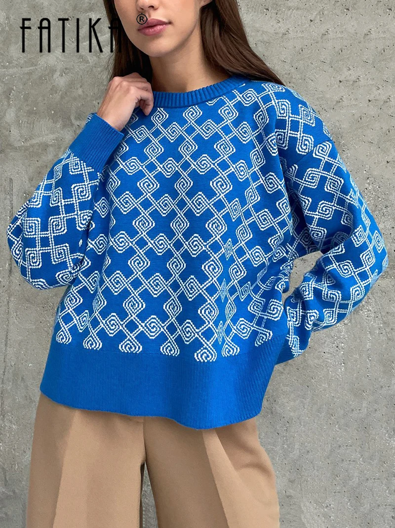 Fatika Autumn Winter Women Blue Sweater Long Sleeve Casual Spring O Neck Pullover Femme Knitting Jumpers
Fatika Autumn Winter Women Blue Sweater Long Sleeve Casual Spring O Neck Pullover Femme Knitting Jumpers