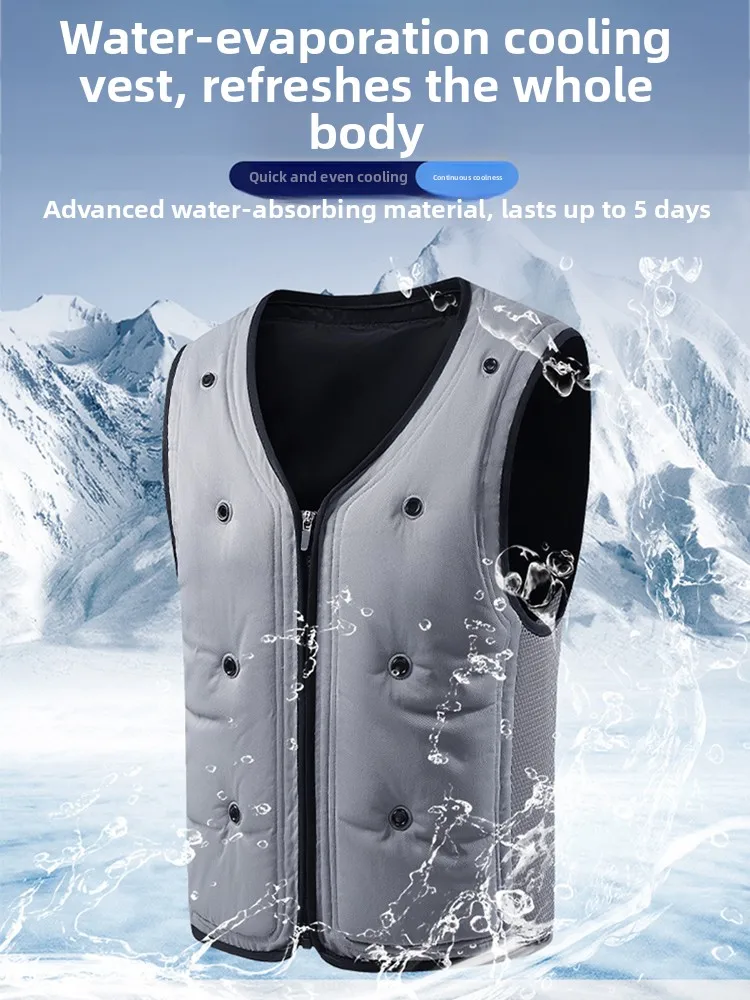 Летний охлаждающий жилет со льдом, мешок для льда с водяным охлаждением, уличная строительная площадка, высокотемпературная циркуляция воды, испарение жидкости...
Летний охлаждающий жилет со льдом, мешок для льда с водяным охлаждением, уличная строительная площадка, высокотемпературная циркуляция воды, испарение жидкости...