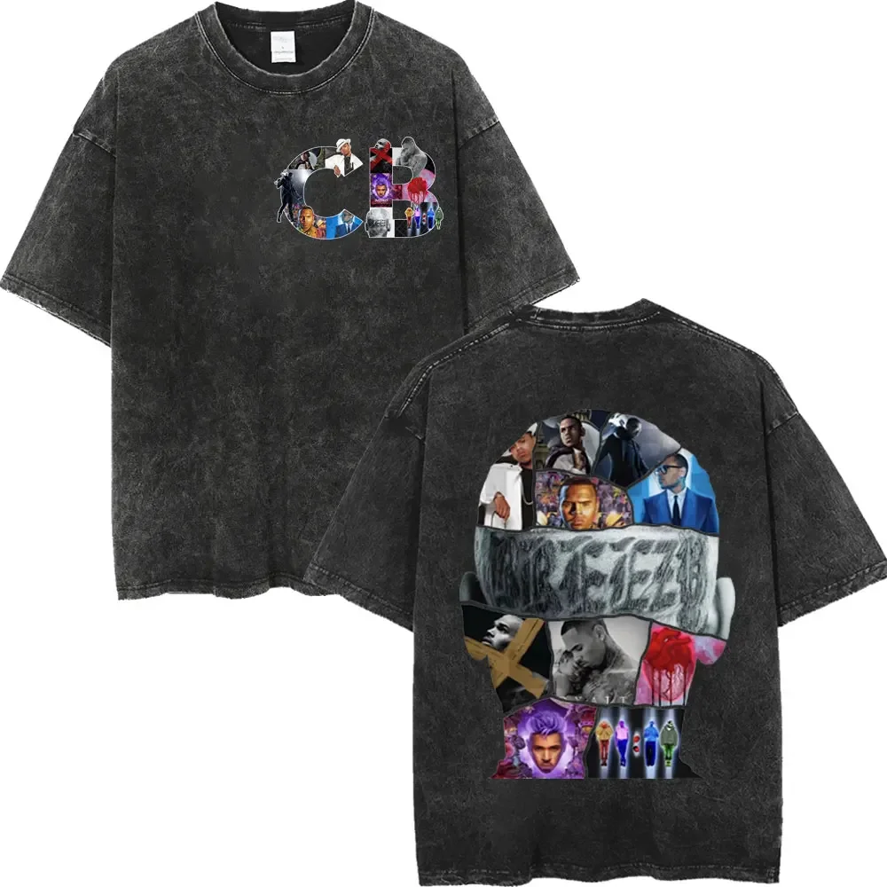Rapper Chris Brown Album Graphic T Shirts Street Fashion Hip Hop Short Sleeve T-shirts Men Women Casual Vintage Washed T-shirt
Rapper Chris Brown Album Graphic T Shirts Street Fashion Hip Hop Short Sleeve T-shirts Men Women Casual Vintage Washed T-shirt