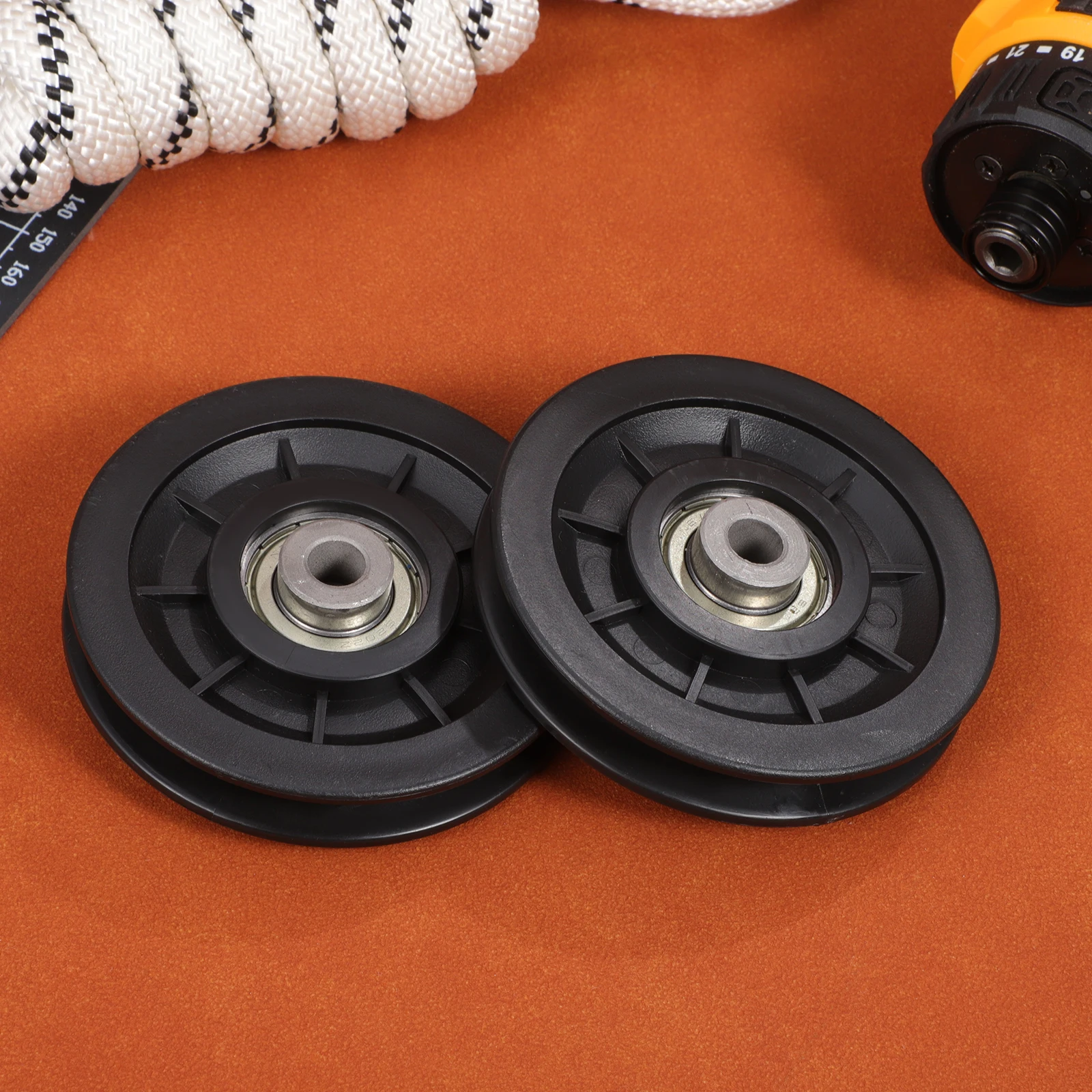 2 Pcs Pulley Wheel Gym Equipment Nylon Pulley Weight System Bearing Replacement Cable System Accessories Universal
2 Pcs Pulley Wheel Gym Equipment Nylon Pulley Weight System Bearing Replacement Cable System Accessories Universal
