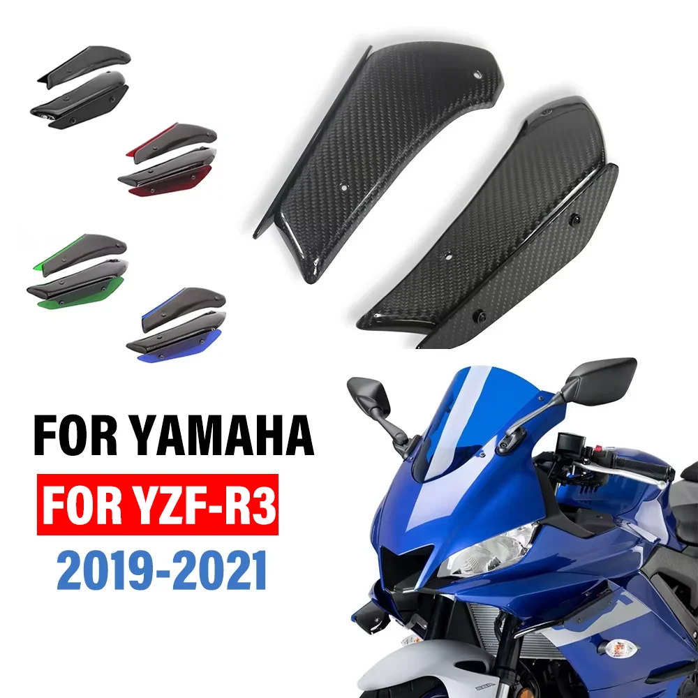 FOR YAMAHA FOR YZF-R3 YZFR3 2019 2020 2021 Motorcycle Downforce Winglets Front Fixed Winglet Aerodynamic Wind Wing Side Spoiler
FOR YAMAHA FOR YZF-R3 YZFR3 2019 2020 2021 Motorcycle Downforce Winglets Front Fixed Winglet Aerodynamic Wind Wing Side Spoiler