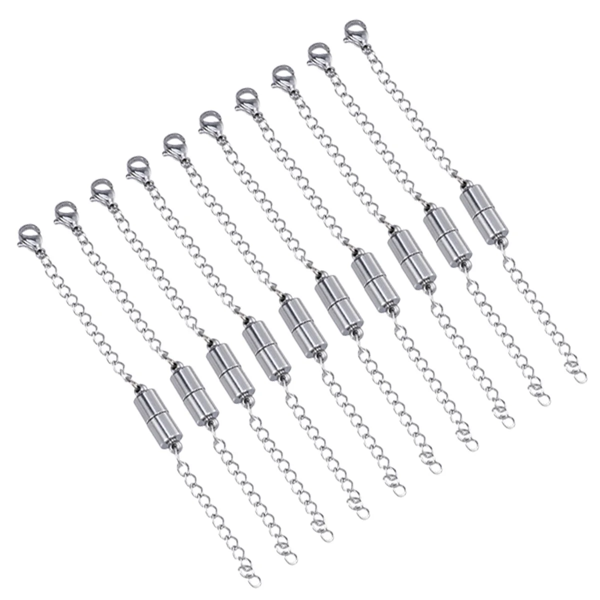 10 шт. магнитные удлинители для ювелирных изделий из нержавеющей стали, ожерелье, браслет, ножной браслет, простая установка, разборка, серебряный омар
10 шт. магнитные удлинители для ювелирных изделий из нержавеющей стали, ожерелье, браслет, ножной браслет, простая установка, разборка, серебряный омар