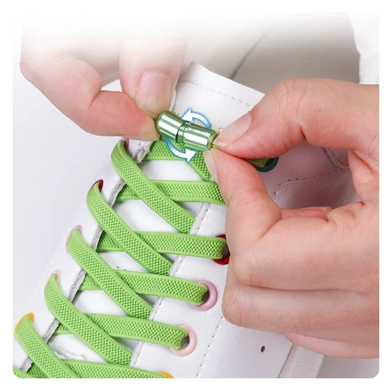 Flat Shoe Laces Elastic Men and Women Sneakers No Tie Shoelaces Round Colorful Metal Lock Lazy Shoes Lace 18 Colors 1 Pair
Flat Shoe Laces Elastic Men and Women Sneakers No Tie Shoelaces Round Colorful Metal Lock Lazy Shoes Lace 18 Colors 1 Pair