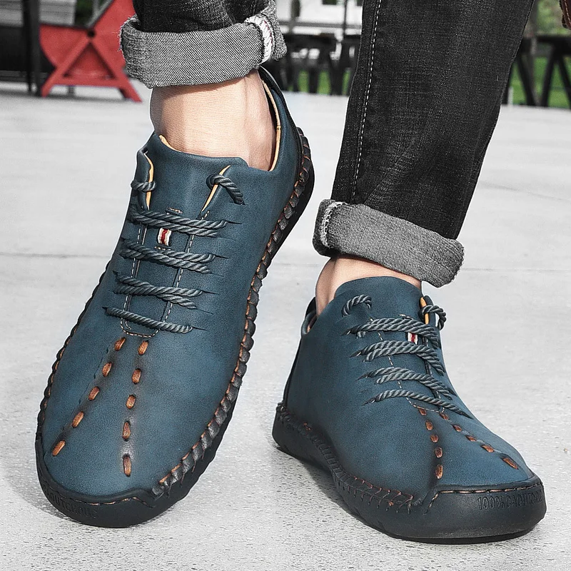 Premium Handmade Genuine Leather Men Loafers Soft Comfortable Fashion Daily Walking Outdoor Casual Shoes Plus Size Male Footwear
Premium Handmade Genuine Leather Men Loafers Soft Comfortable Fashion Daily Walking Outdoor Casual Shoes Plus Size Male Footwear
